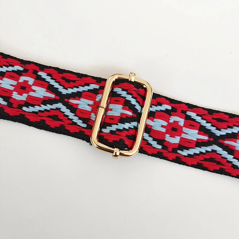 Colorful Wide Ethnic Style Bag Belt Casual Accessory  