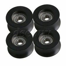 4Piece 25X5MM 625ZZ U-type Groove Guide Pulley Ball Bearings Wheel Replacement