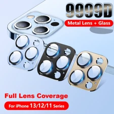 Metal Protector Pantalla Templado para Lente de Camara iPhone 14 15 16 Pro Max