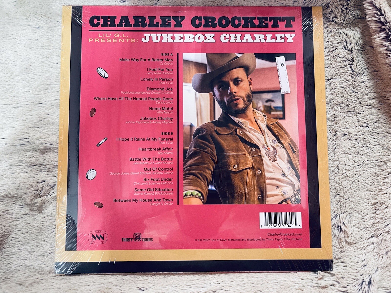 Charley Crockett - Lil' GL Presents Jukebox Charley LP Signed Vinyl New Seal