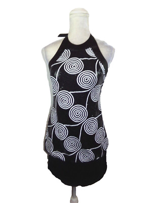 Cache women's size 4 Black Sequin Halter Dress