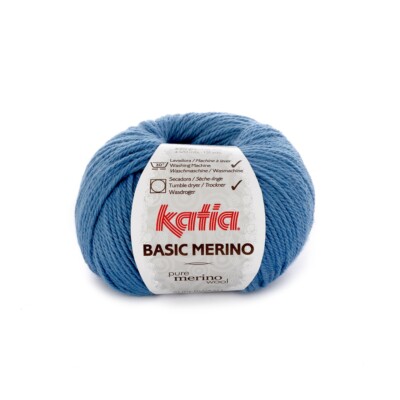 BASIC MERINO von Katia - AZUL OXFORD (33) - 50 g / ca. 120 m Wolle