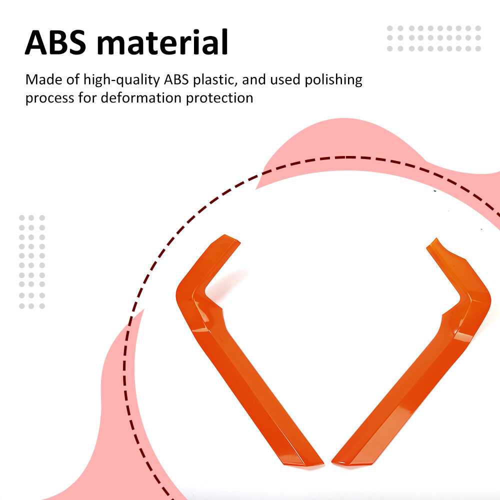 2xGear Shift Speed transmission Side Panel Trim Cover For Ford F150 2021+ Orange