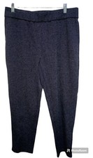 J.Jill Large Wearever Tapered Pants Navy Blue Career Wear Travel Medium