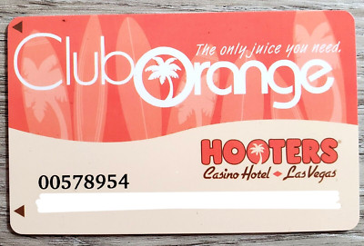 Hooters Casino Las Vegas Club Orange Slot Card