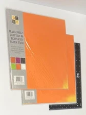 DCWV Halloween Glitter Textured Paper Pack Acid-Free Cardstock CP-002-00917