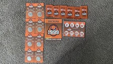 1999 Cleveland Browns Collectible Coins and Full browns trading card album.