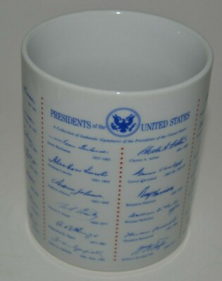 Nice Presidents of the United States of America Signatures Ceramic Coffee Mug