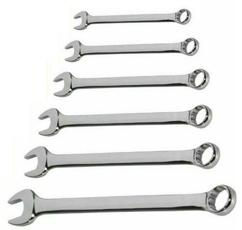 Juego de 6 piezas de herramientas de llave tensor combinado 6-14 mm trinquete pulido garaje Reino Unido - Imagen 3 de 3