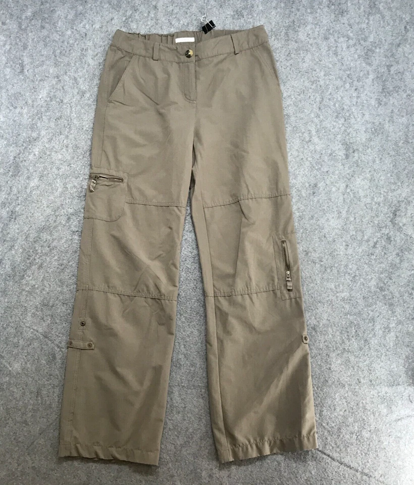 Travel Smith Pants Womens Size 10 Green Original Fit Active Cargo Roll Tab Cuffs - Image 2 of 4