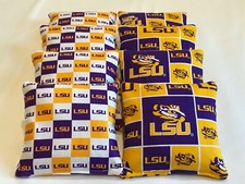 8 LOUISIANA LSU TIGERS CORNHOLE BEAN BAGS TOSS GAME TOP QUALITY
