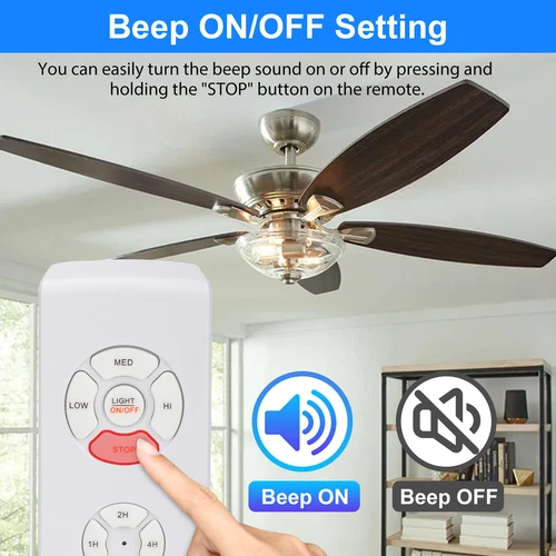 Universal Wireless 15M Timing Remote Control Receiver Ceiling Fan Lamp Light Kit - Picture 5 of 10