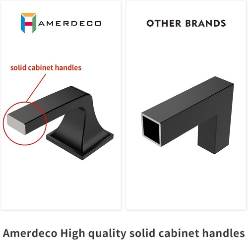 Paquete duradero de 10 manijas de cocina de bronce frotado con aceite - perfectas para cambio de imagen hágalo usted mismo - Imagen 8 de 9