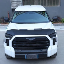 Pu Leather Hood Bra Shield Bug Stone Deflector Guard Fits Toyota Tundra 2022-25