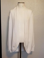 EUC Lucky Brand Women s Beige Cotton Wool Open Front Cardigan M