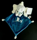 *. DISNEY NICOTOY DUMBO ELEPHANT STORK BABY FLAT BLANKET GREY BLUE 100% NEW