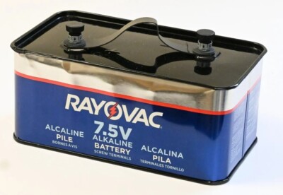 Rayovac 7.5V Alkaline Battery Lantern Rectangular 803C Screw Top 12/31 7.5 Volts