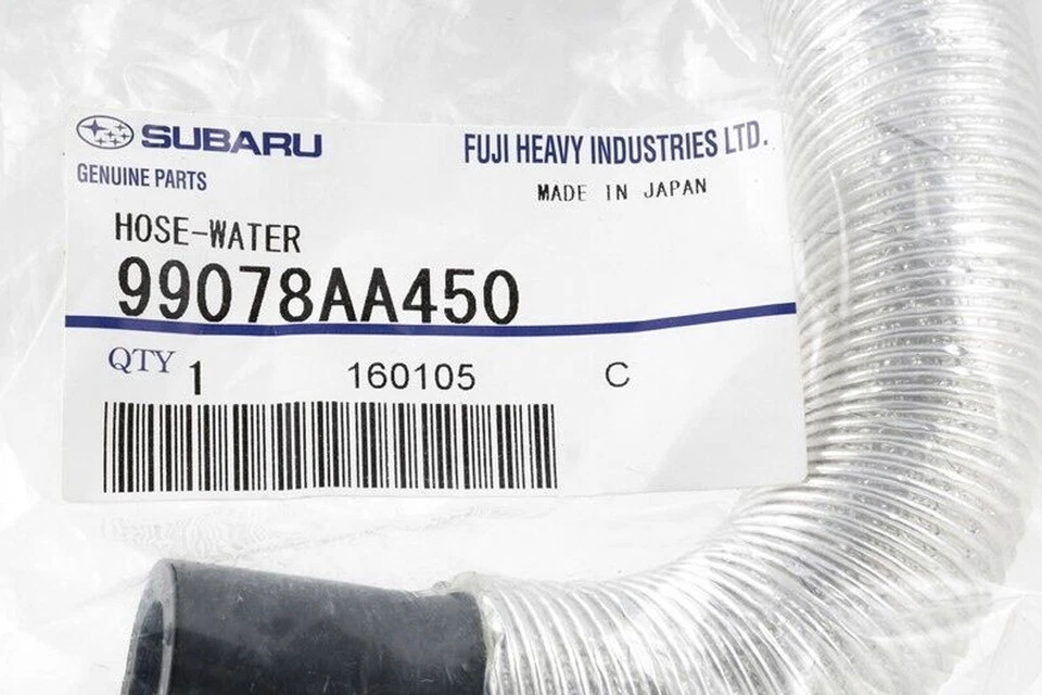 Manguera de refrigerante de motor turbo Subaru 2004-2018 OEM WRX STi Forester Baja 99078AA450 Foto 4 de 4