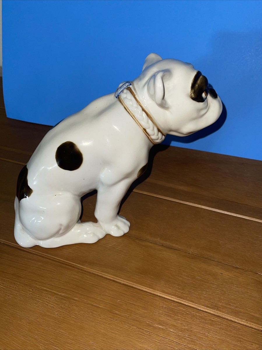 Czechoslovakian Porcelain Bulldog Figurine c. 1920's- 1930's | eBay