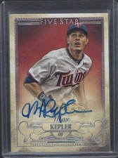 MAX KEPLER 2016 TOPPS 5 FIVE STAR ON CARD TWINS AUTO