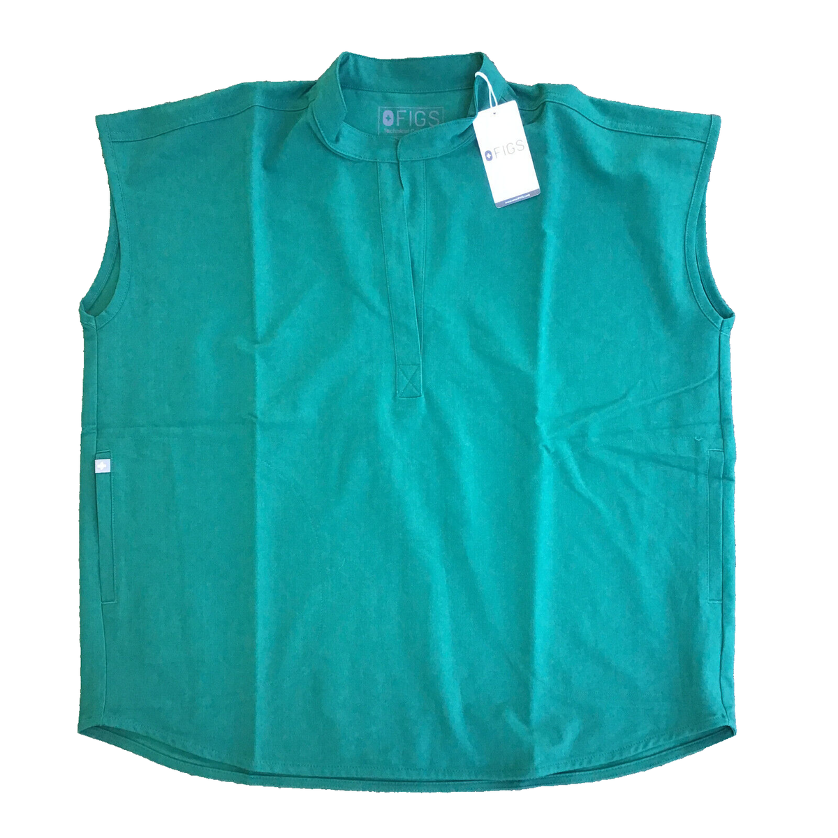 NWT FIGS Rafaela Oversized Scrub Top PO# 1328 Green Women Medium