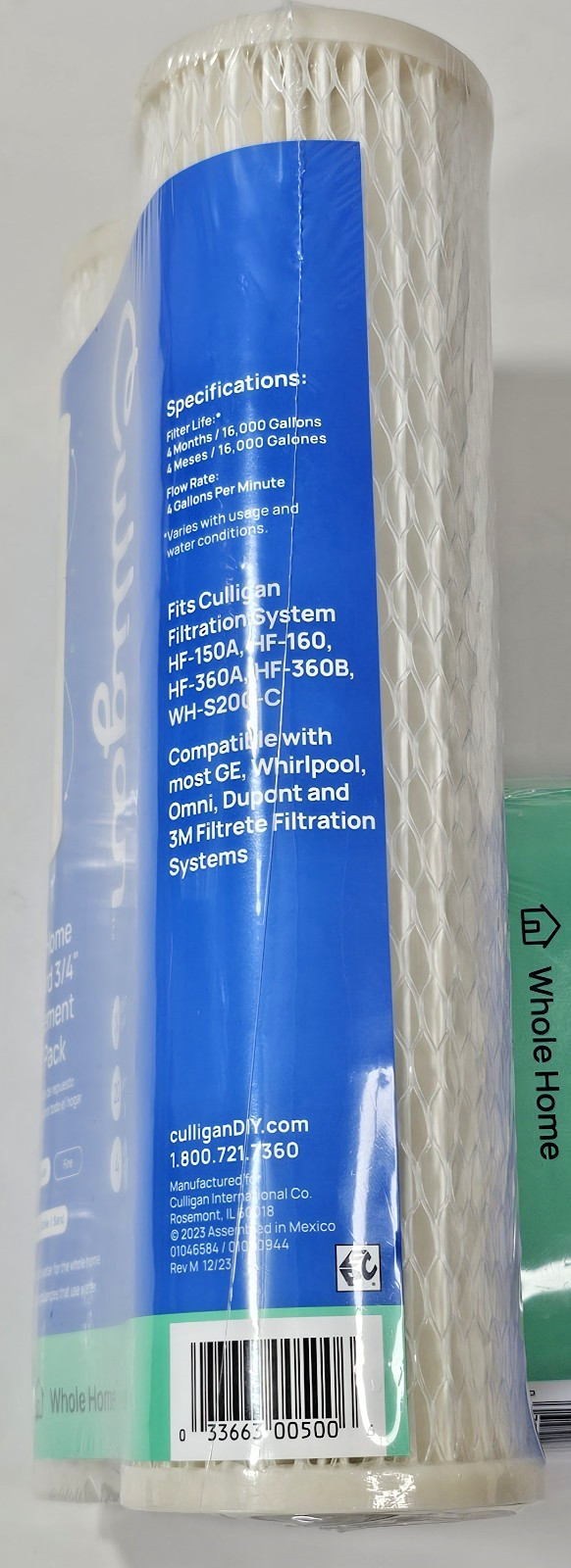 New 2-pk Culligan S1A Water Filter Replacement Cartridge- Reduces Med. Sediment
