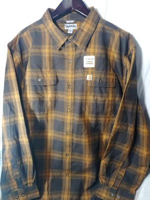 Long-Sleeve Brown Plaid Shirt 2XL | eBay