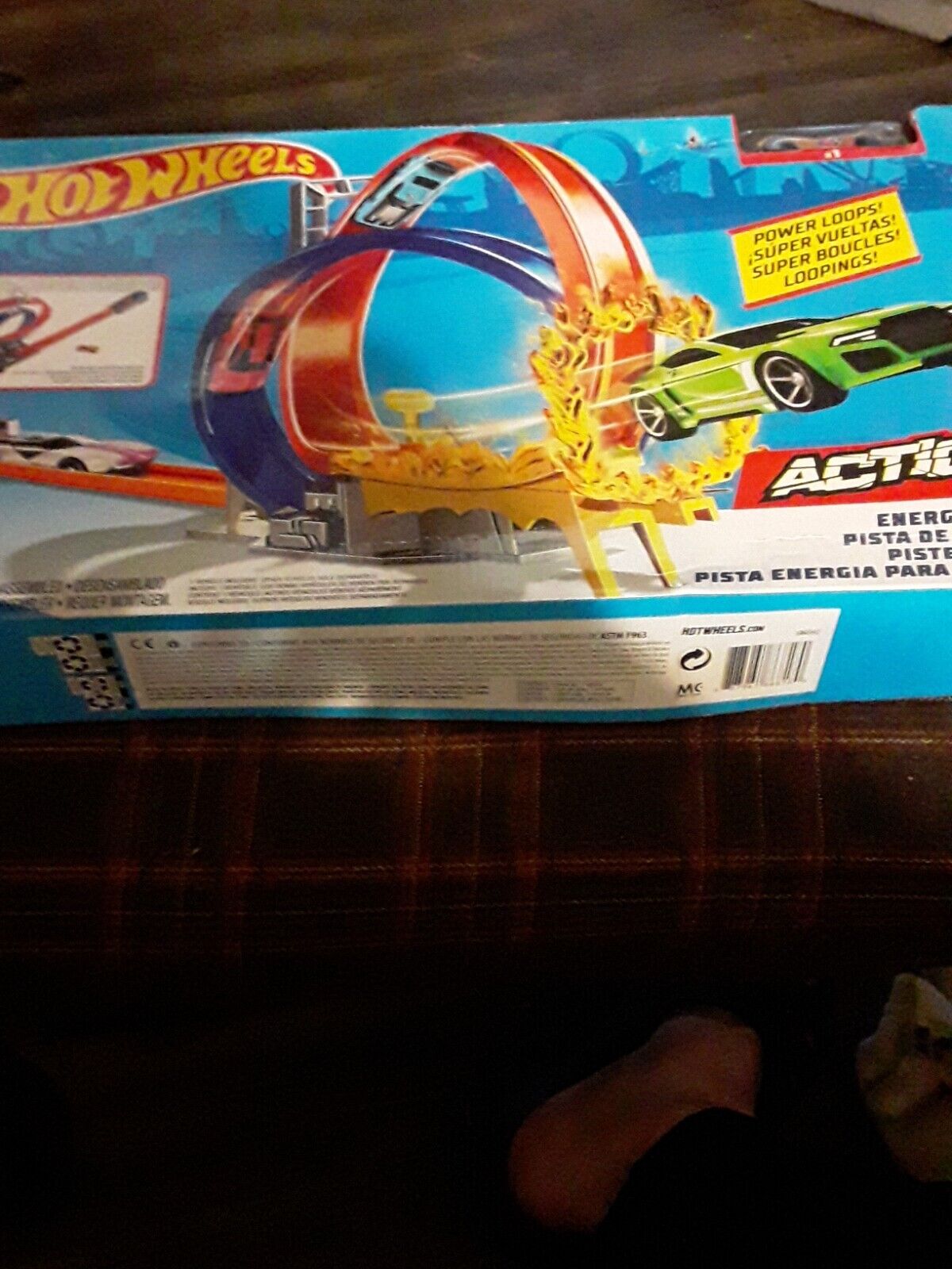 Hot Wheels Action Energy Double Loop Track Set Toy Playset. Brand