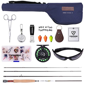 Fishingsir 6 peso 9' Varilla Varilla De Pesca Con Mosca Y Combos De Arranque Completo De Carrete Fishingsir 6 peso 9' Varilla Varilla De Pesca Con Mosca Y Combos De Arranque Completo De Carrete