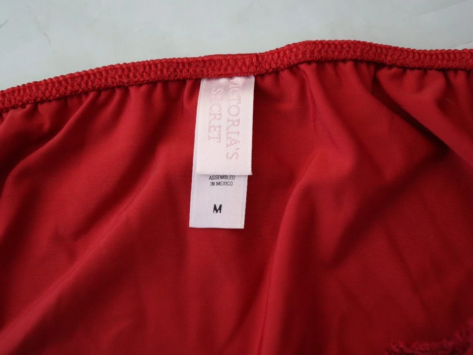 NEW Victoria's Secret VTG Satin Lace Double String Bikini Panties MEDIUM - Image 4 of 4