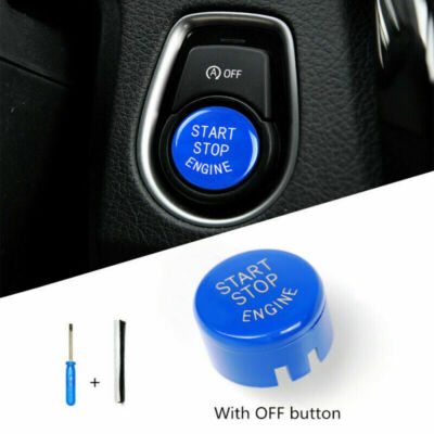 Blue Start Stop Engine Button Switch Cover For BMW F20 F30 F10 F01 F25 F26 F16  