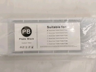 1 Photo Black Ink Tank For Epson Surecolor T3000 T3200 T5000 T7000  700ml