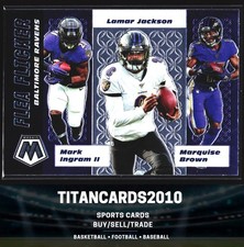 Lamar Jackson Ingram II Hollywood 2020 Panini Mosaic Flea Flicker Ravens #FF2