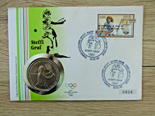 List numizmatyczny NIUE, hrabia Steffi, Igrzyska Olimpijskie 1988 w Seulu.