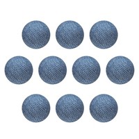 10 StüCk StoffknöPfe,11,5Mm,Kunststoff,Zum NäHen,Basteln,Himmelblau