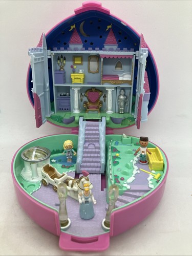 1992 Vintage Bluebird Polly Pocket Starlight Castle Lights Up Compact Full Set