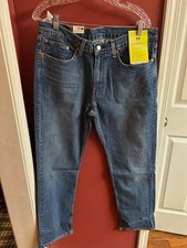 NWT Levi's 514 Jeans Men's 34x32 Straight Fit Flex Eco Perf. Dark Wash Denim