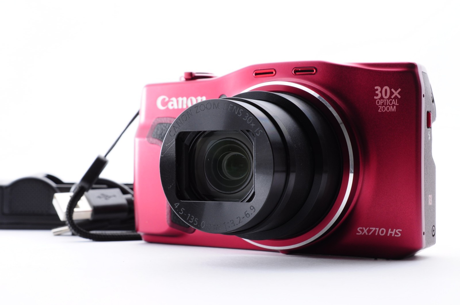 Canon PowerShot SX710 HS Red Exc+5 Digital Camera 20.3MP Z0995