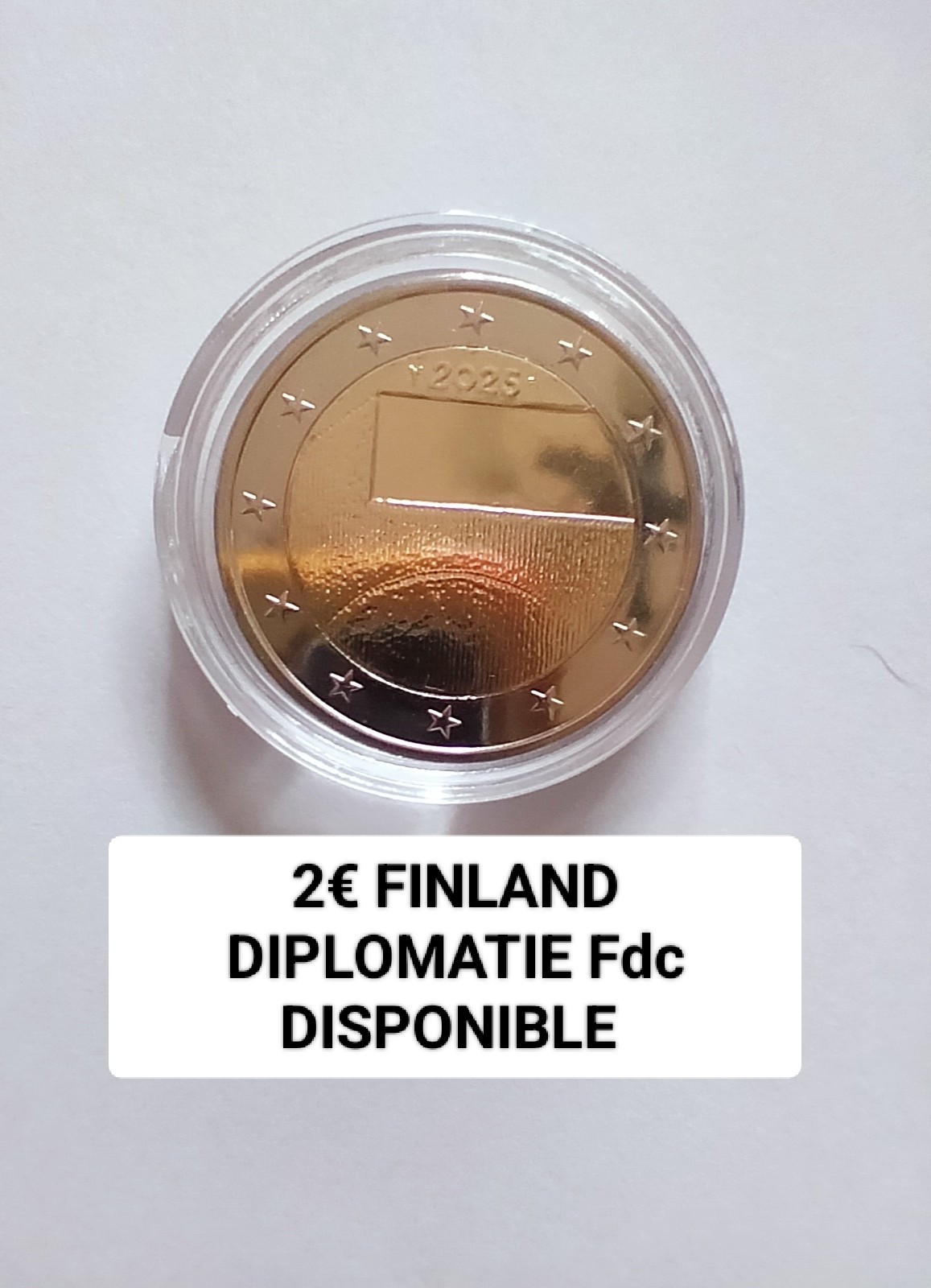 2 Euro Finlande 2025 Diplomatie et Politique BU Fdc Uncirculated 