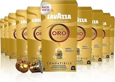 Lavazza Qualità Oro Aluminium Espresso Capsules – Pack of 100 Pods 0.33 per lighter