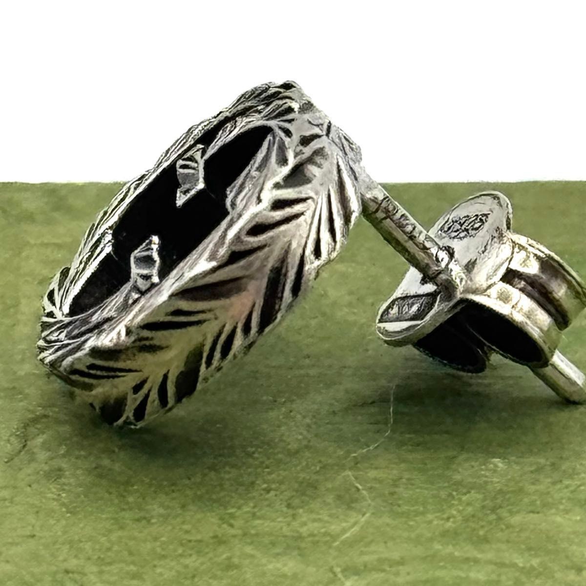 GUCCI Interlocking G Stud Earring Silver925 Singl… - image 5