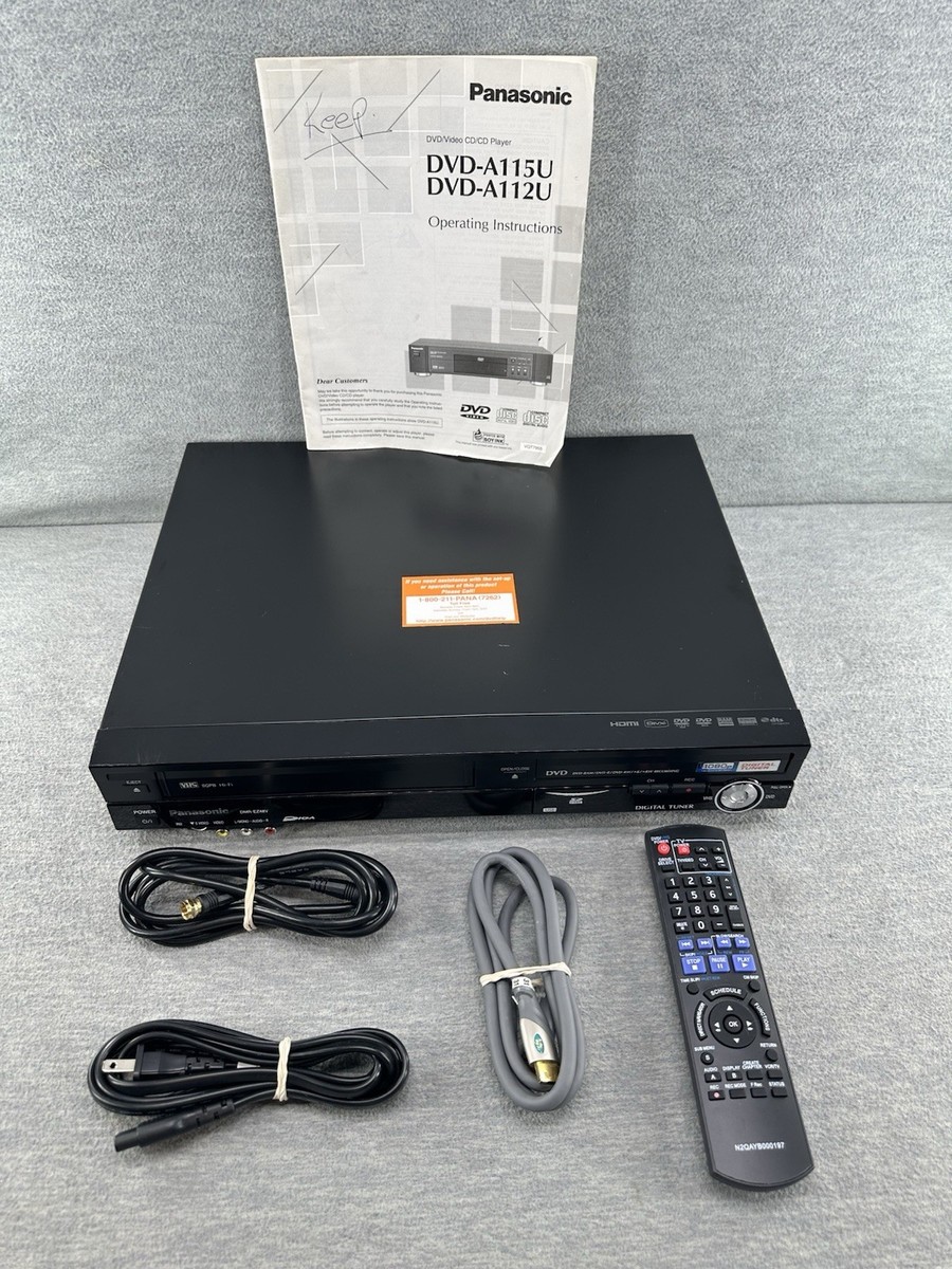 PANASONIC DMR-EZ48V - DVD Recorder VCR Combo 1080p HDMI W/ REMOTE