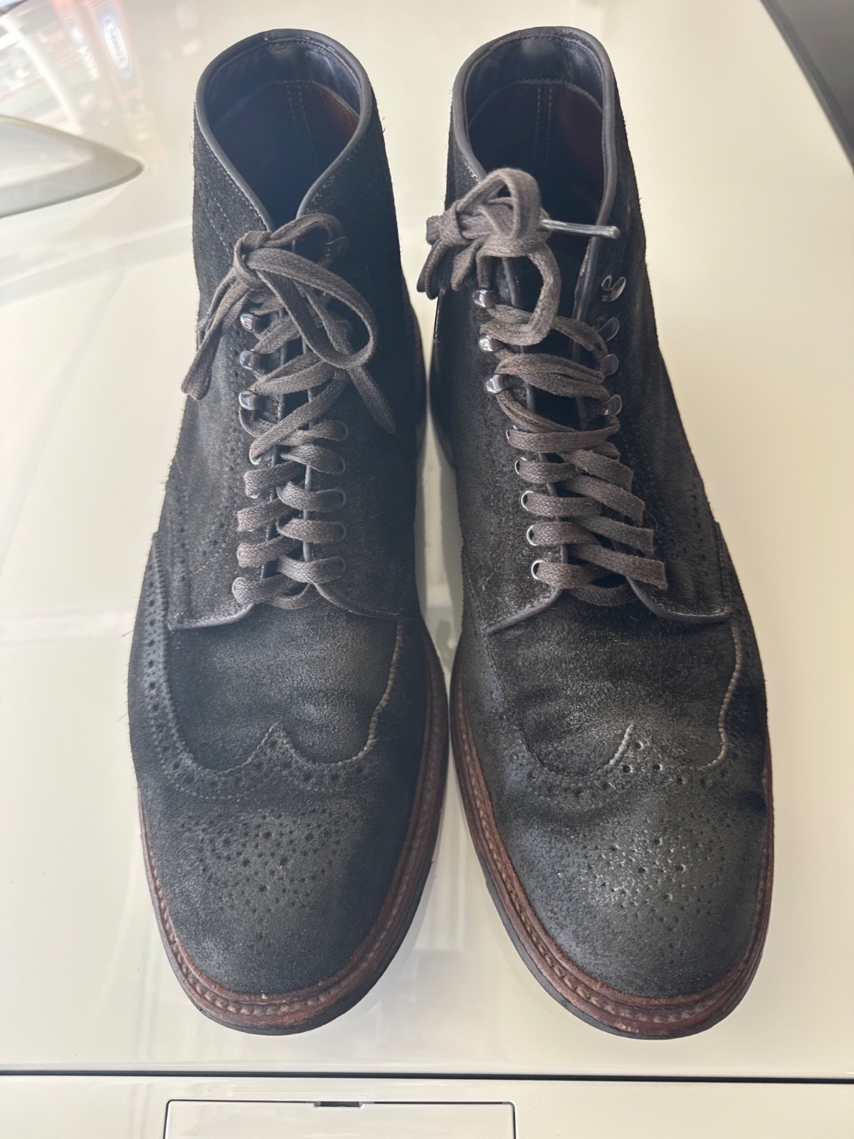 Alden Boot  Reverse Chamois Wing Tip Boot - image 10