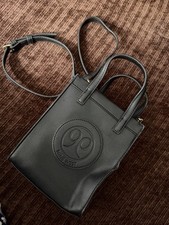 Nine West Black Top Handle Satchel Bag with Magnetic Closure and Inner Pockets