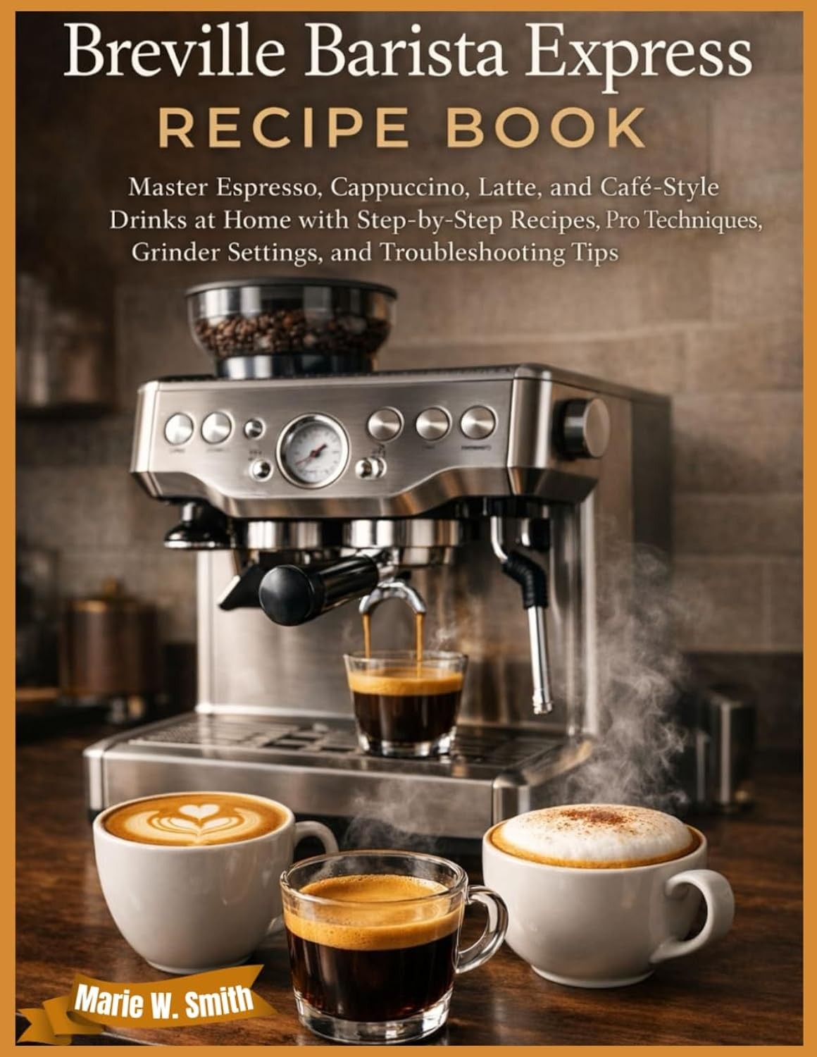 Breville Barista Express Recipe Book: Espresso, Cappuccino, Latte, Café Drinks