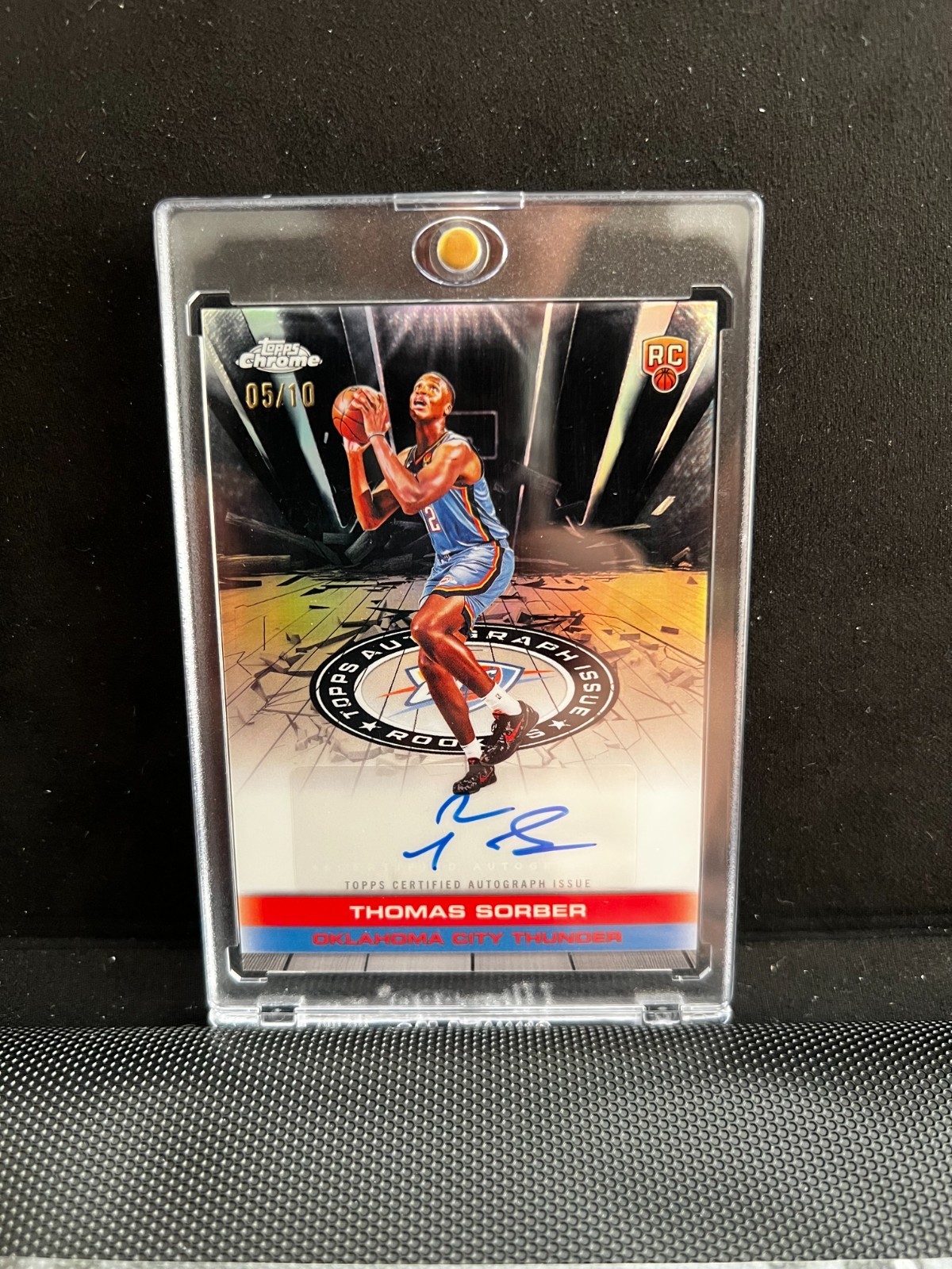 Thomas Sorber 2025-26 Topps Chrome Rookie Auto #TAUR2-TS Black #/10
