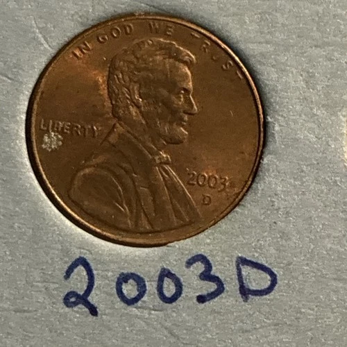2003-D Lincoln Memorial Cent — photo from the most recent tracked eBay sale