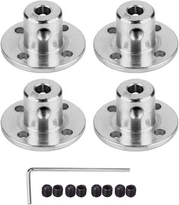 4Pcs 3.17mm Flange Coupling Connector, Rigid Guide Model Coupler Accessory, Shaf