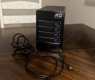 HighPoint RocketStor 6114V 4-Bay USB-C SATA RAID STORAGE ENCLOSURE