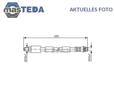1 987 476 912 BREMSSCHLAUCH BREMSLEITUNG BOSCH FÜR CITROËN C4,C4 I
